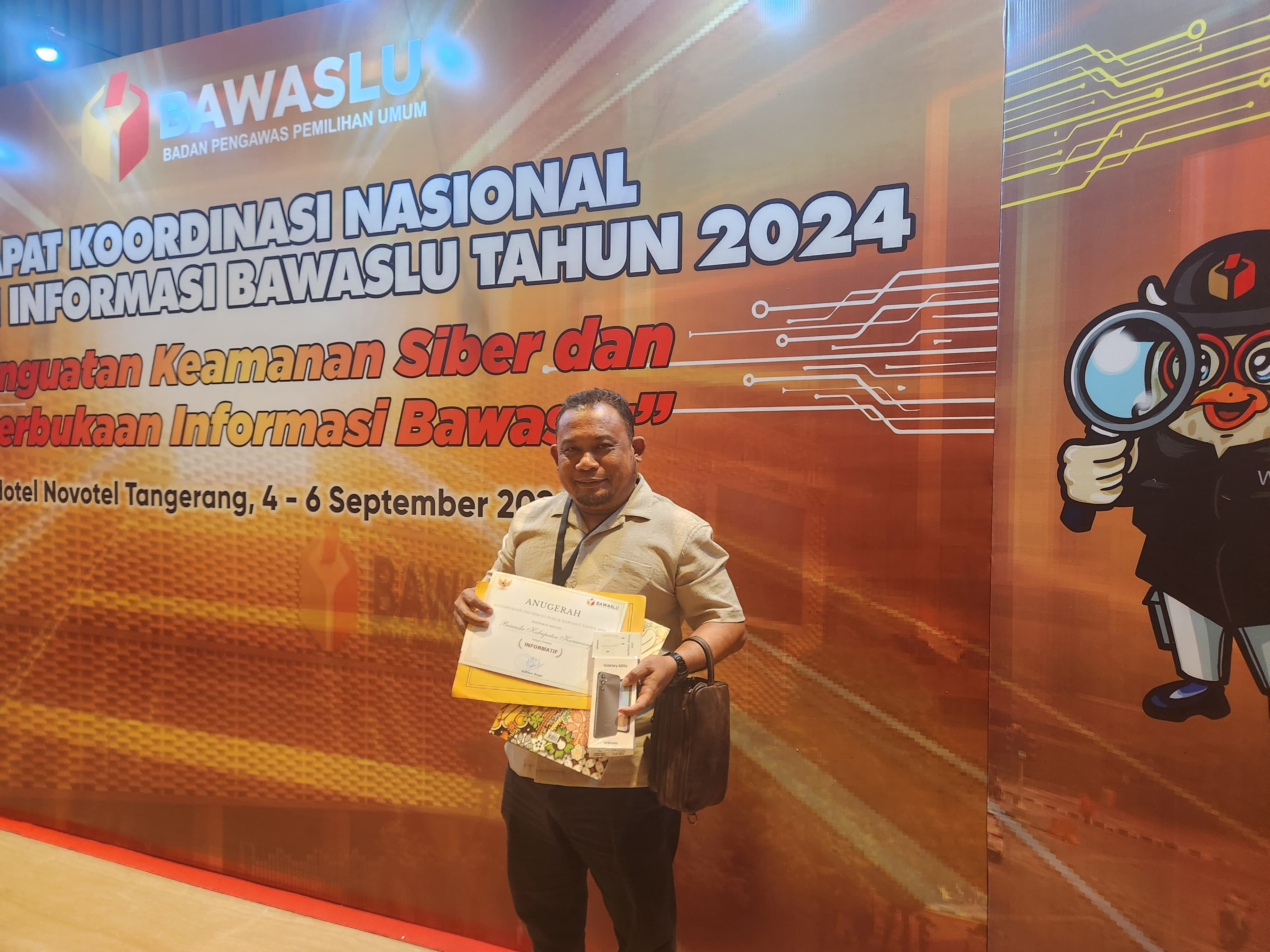 Kordiv. PP Datin Bawaslu Karawang Akhmad Syafei, Tangerang (04/09/24).