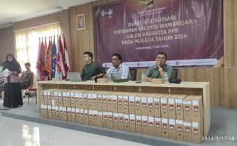 RAKOR PERSIAPAN SELEKSI WAWANCARA PPS KPU KARAWANG