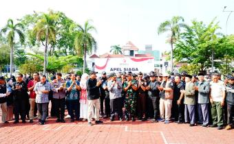 Kegiatan Apel Siaga Bawaslu Kabupaten Karawang Bersama Pemda Karawang