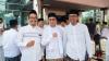 Ketua Bawaslu Kabupaten Karawang saat setelah mengikuti Upacara Peringatan Hari Santri Nasional 2026 di Pemda Karawang (22/10/26).